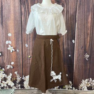 Vintage Poodle Skirt and Shirt Set